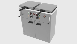 Jemi N-27/2 vodní fritéza skříňová dvojitá s ručním zvedacím systémem